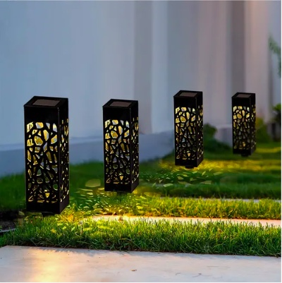 PACK DE 6 FOCOS LED SOLAR ESTACA JARDIN - 7