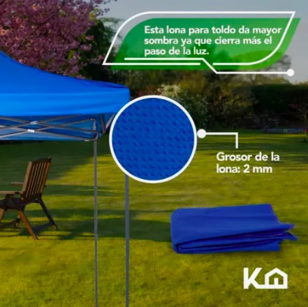 CARPA LONA REPUESTO TOLDO 3X3 IMPERMEABLE - 4