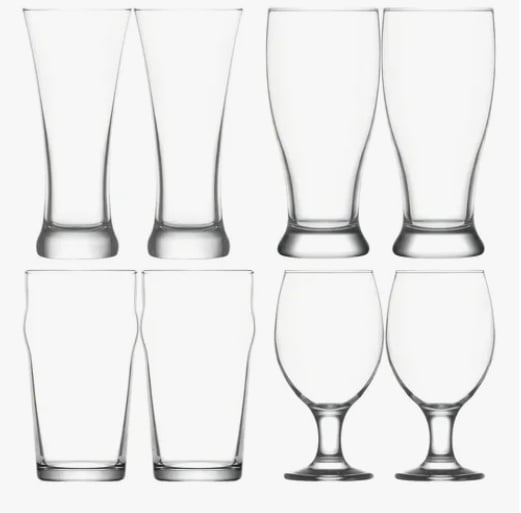 JUEGO DE 8 VASOS DE CERVEZA - 3