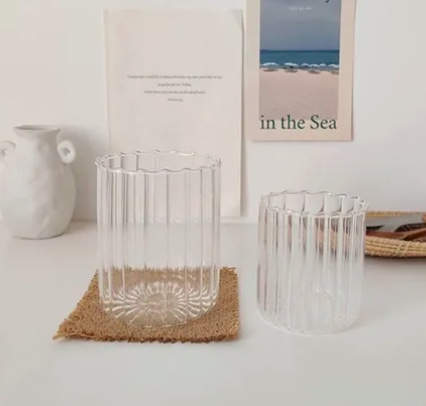 SET 4 VASOS DE VIDRIO VERTICAL - 3
