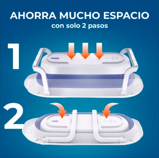 BAÑERA PLEGABLE PARA BEBE AZUL - 5