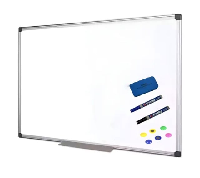 SET PIZARRA ACRILICA MAGNETICA BLANCA - 1