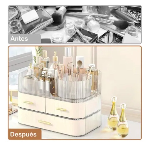 CAJA ORGANIZADOR DE COSME TICOS MULTIUSO - 2