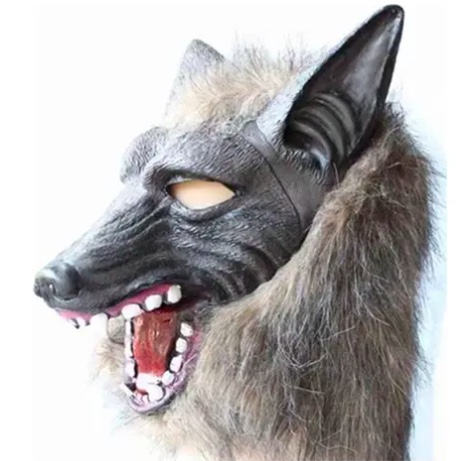 MASCARA HOMBRE LOBO COSPLAY DISFRAZ - 1