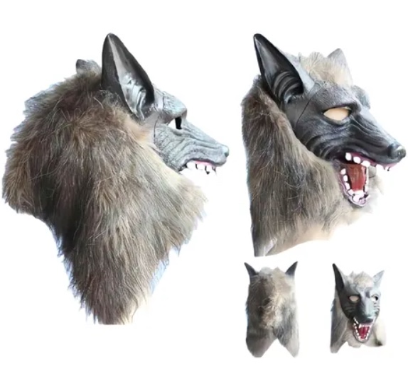 MASCARA HOMBRE LOBO COSPLAY DISFRAZ - 2