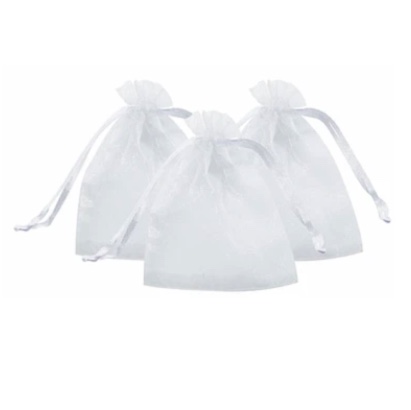 BOLSAS DE ORGANZA 100 UNIDADES BLANCA - 2
