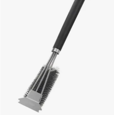 CEPILLO LIMPIADOR PARRILLA Y RASPADOR ACERO INOX - 4