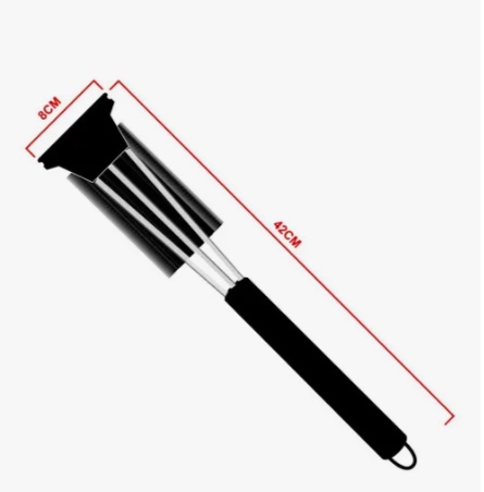 CEPILLO LIMPIADOR PARRILLA Y RASPADOR ACERO INOX - 6