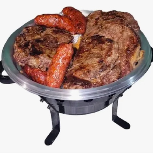 PARRILLA BRASERO DE MESA CON TAPA 30CM - 5