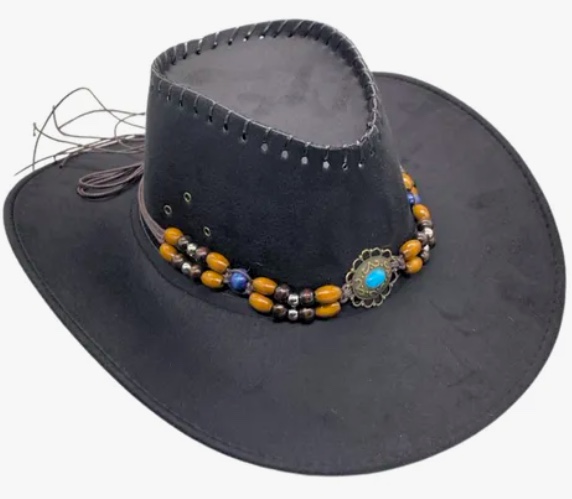 SOMBRERO VAQUERO NEGRO - 1