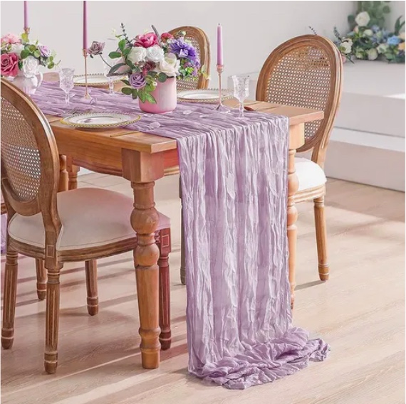 CAMINOS DE MESA GASA ELEGANTE MORADO - 1