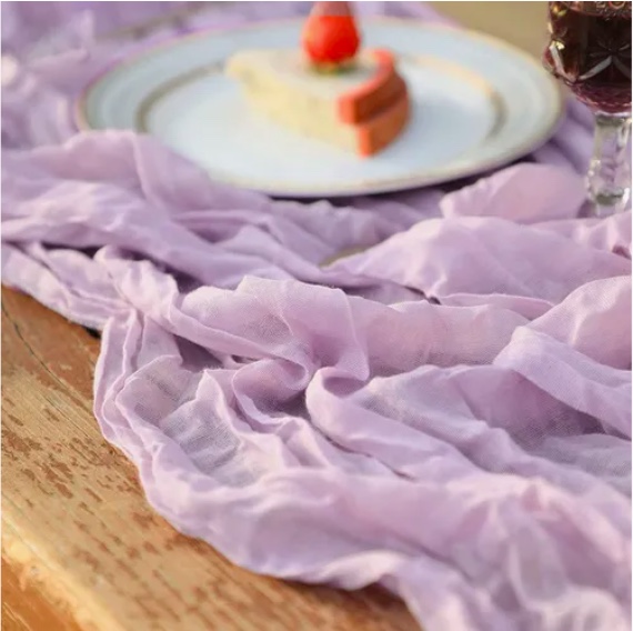 CAMINOS DE MESA GASA ELEGANTE MORADO - 3