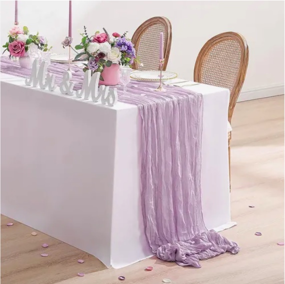 CAMINOS DE MESA GASA ELEGANTE MORADO - 4