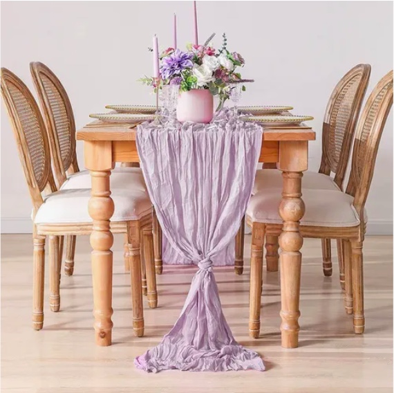 CAMINOS DE MESA GASA ELEGANTE MORADO - 5