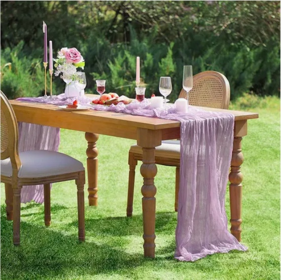 CAMINOS DE MESA GASA ELEGANTE MORADO - 6