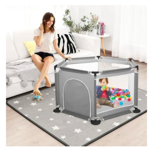 CORRAL DE SEGURIDAD HEXAGONAL PARA NIÑOS - 4