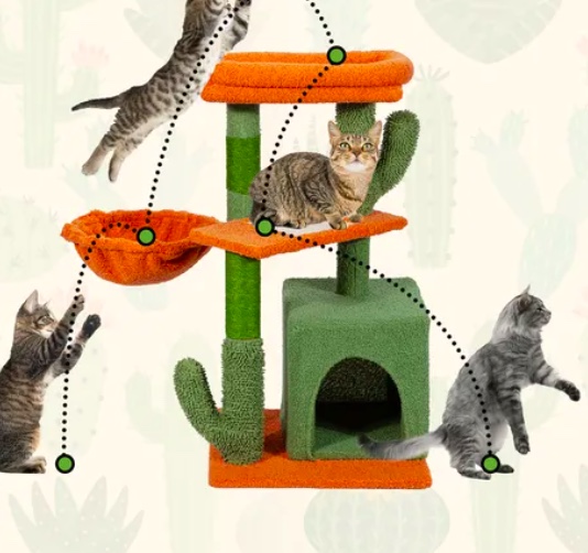 TORRE ARBOL RASCADOR PARA GATOS - 3