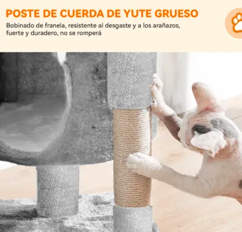RASCADOR ARBOL PARA GATOS CASEROS - 4