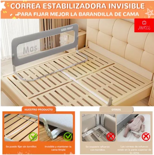 BARANDA CAMA SEGURIDAD BEBE - 3