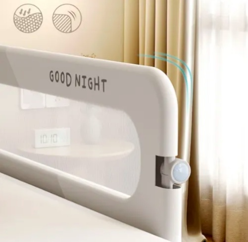 BARANDA DE CAMA SEGURIDAD PARA BEBE PLEGABLE - 5