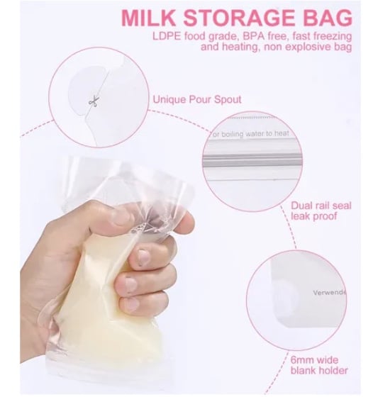 PACK 200 BOLSAS PARA ALMACENAR LECHE MATERNA - 2