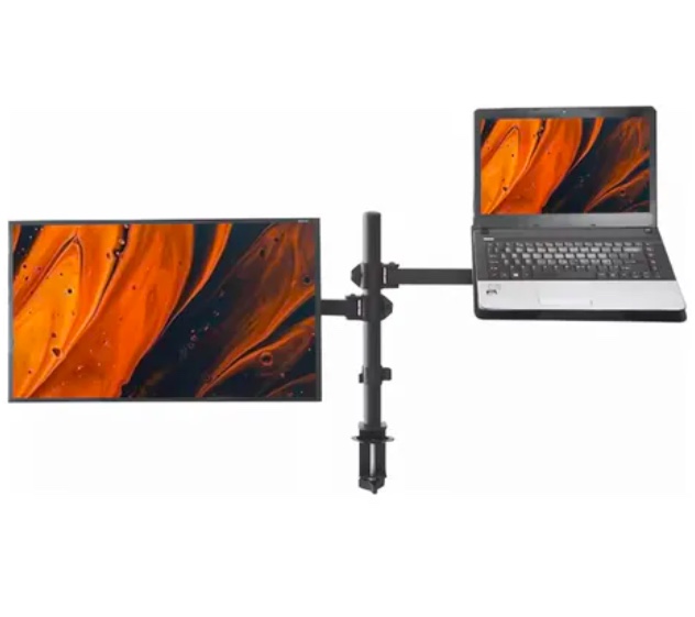 SOPORTE MONITOR Y NOTEBOOK BRAZO ARTICULADO ESCRITORIO - 1