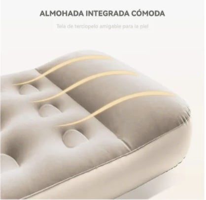 COLCHON INFLABLE 1 PLAZA ALMOHADA INTEGRADA - 4