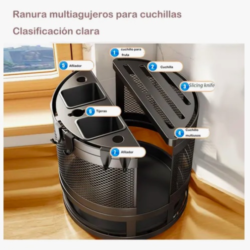 ESCURRIDOR DE CUBIERTO UTENSILIOS COCINA ACERO INOXIDABLE - 3