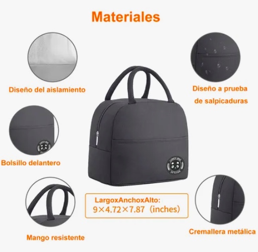 BOLSO LONCHERA TE RMICA  SET PORTATIL - 6