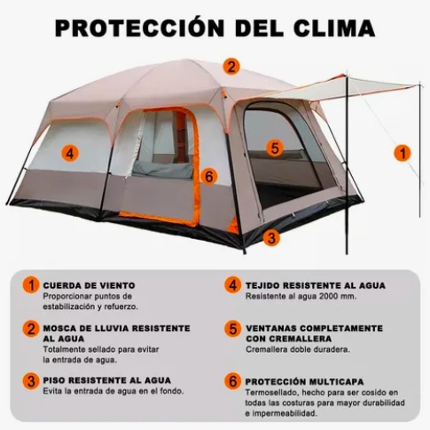 TIENDA DE CAMPAÑA GRANDE - 2