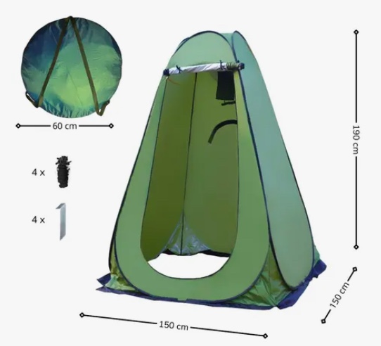 SET CARPA BAÑO CAMPING - 3
