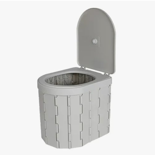 INODORO PORTATIL BAÑO PLEGABLE PARA CAMPING - 1