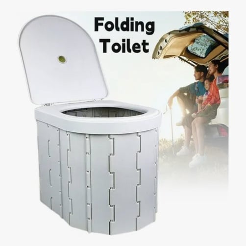 INODORO PORTATIL BAÑO PLEGABLE PARA CAMPING - 4