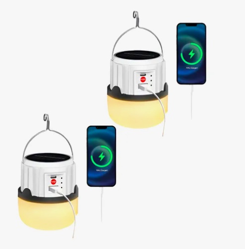 PACK 2 LAMPARA LINTERNA DE CAMPING - 1