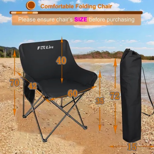 SILLA PLEGABLE PORTATI CAMPING BLANCO - 5