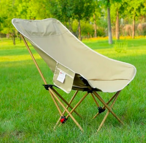 SILLA CAMPING PLEGABLE BEIGE - 5