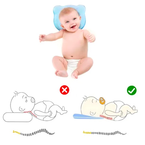 ALMOHADA PARA BEBE COJIN ANTI-PLAGIOCEFALIA - 5