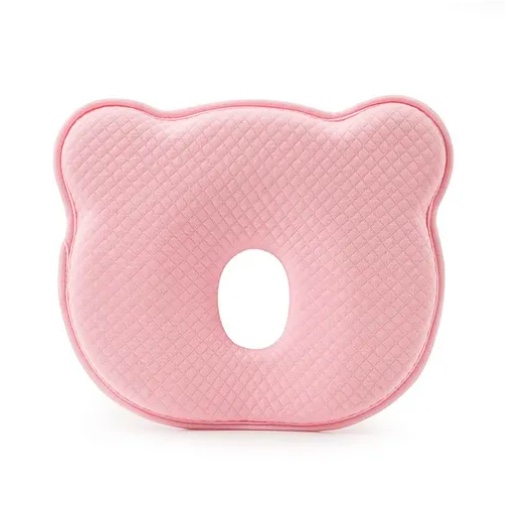 ALMOHADA COJIN PARA BEBE ANTI-PLAGIOCEFALIA ROSADO - 1