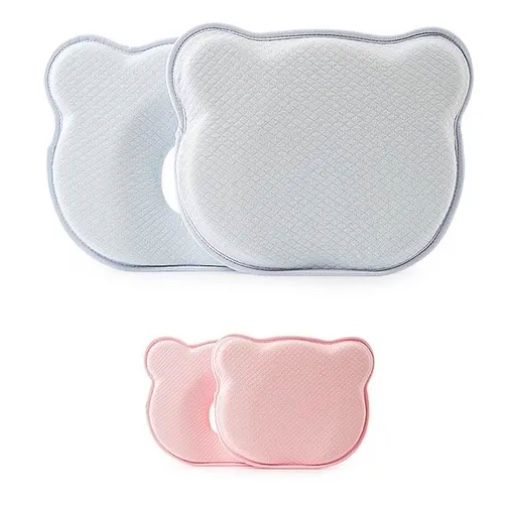 ALMOHADA COJIN PARA BEBE ANTI-PLAGIOCEFALIA ROSADO - 2