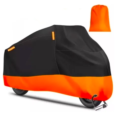 FUNDA IMPERMEABLE 100% PROTECTOR CUBRE MOTOS - 1
