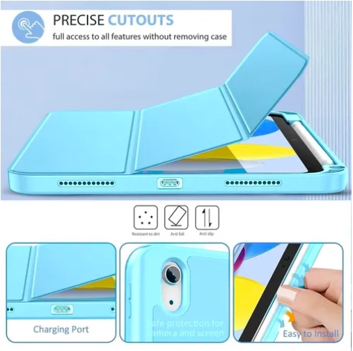 FUNDA CARCASA PARA IPAD A16 11 GEN CELESTE - 2