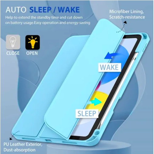 FUNDA CARCASA PARA IPAD A16 11 GEN CELESTE - 3