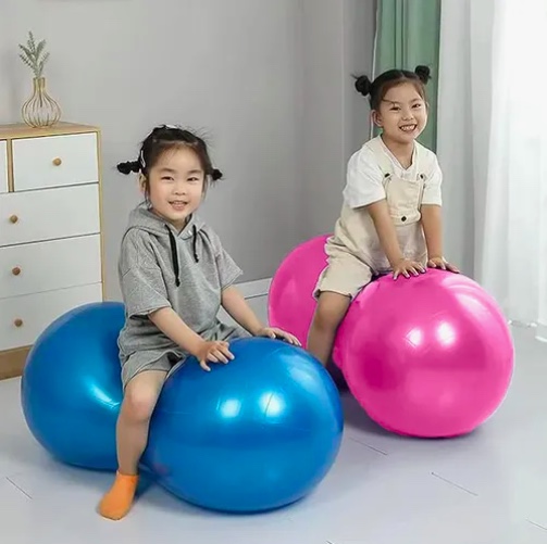 BALON OVALADO PILATES YOGA TIPO MANI CON BOMBIN - 3