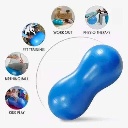 BALON OVALADO PILATES YOGA TIPO MANI CON BOMBIN - 4