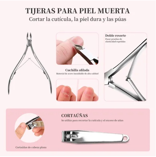JUEGO DE HERRAMIENTAS DE MANICURA - 2