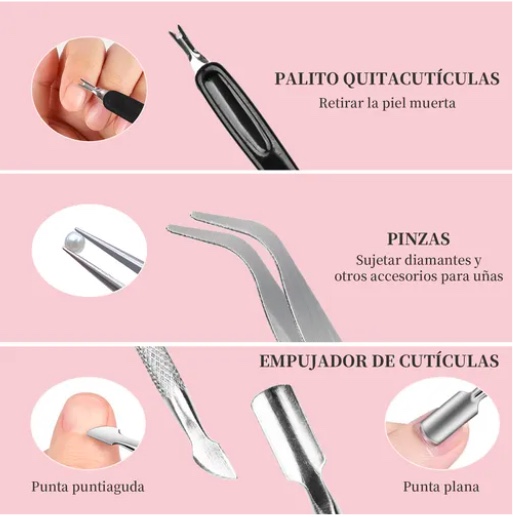 JUEGO DE HERRAMIENTAS DE MANICURA - 3