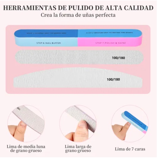 JUEGO DE HERRAMIENTAS DE MANICURA - 4