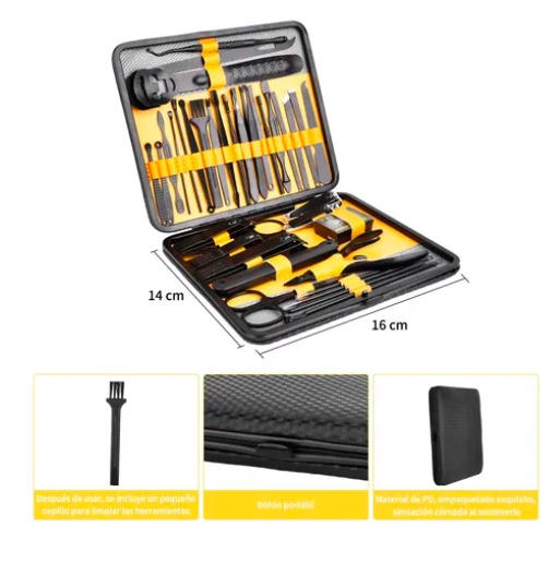 SET 36 PIEZAS MANICURE KIT UÑAS PROFESIONAL PEDICURE - 3