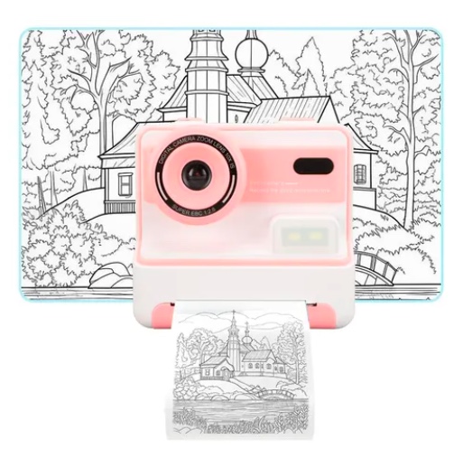 CAMARA INSTANTANEA COLOR ROSADO - 4