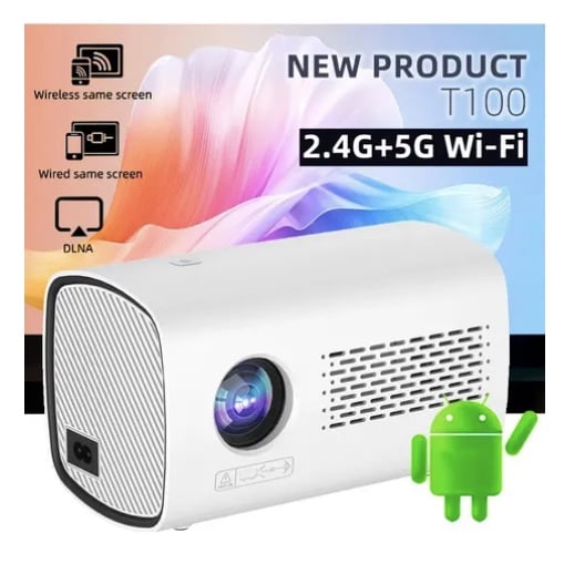 PROYECTOR PORTATIL BLUETOOTH 1080P 4K FULL HD - 3